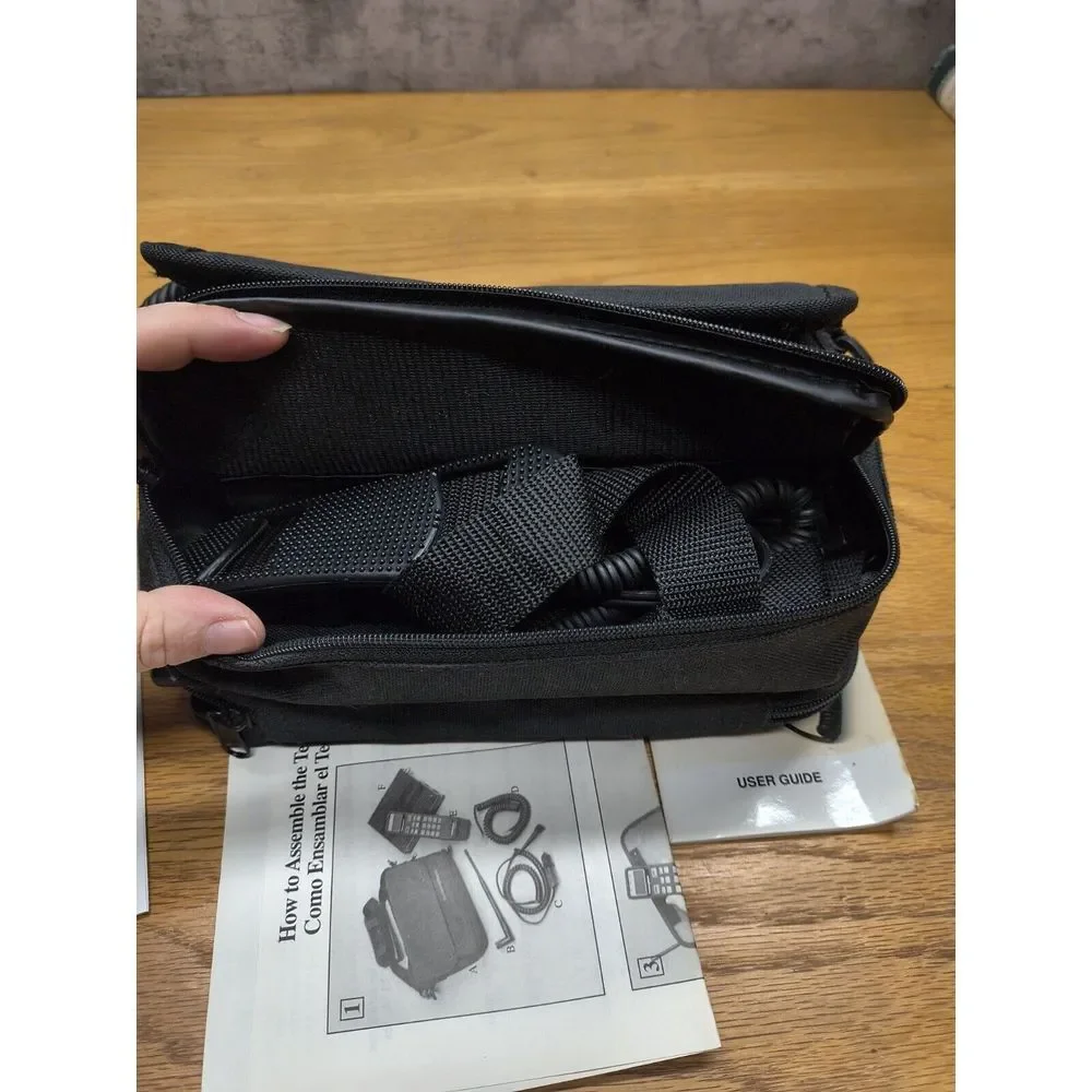 Vintage Technophone MC985A Mobile Car Phone with Carry Case, User Guide, Charger